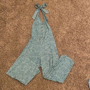 American Eagle halter flare leg jumpsuit